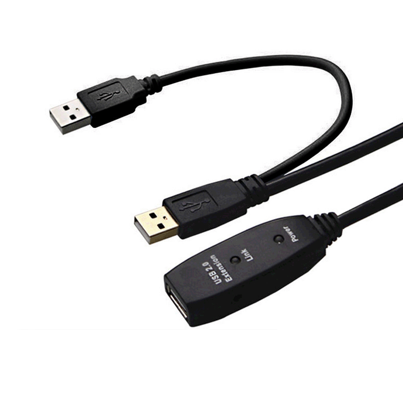 Double headed USB extension cable USB2.0